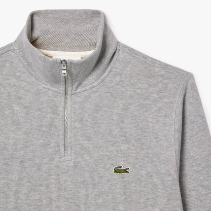 Lacoste Zip-Up High Neck Sweatshirt SH1927 // GREY