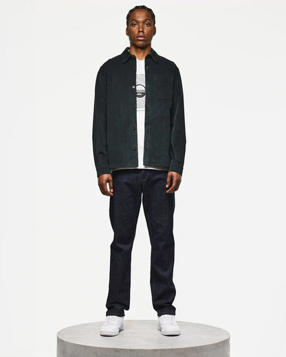 Weekend Offender Welch Cord Shirt // FOREST GREEN