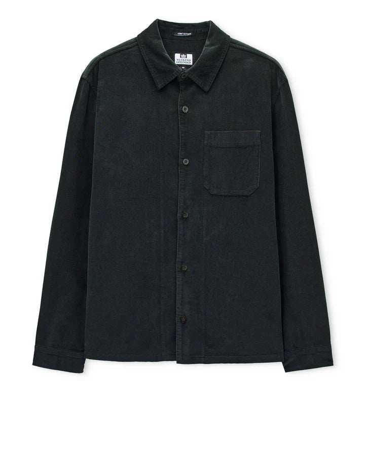 Weekend Offender Welch Cord Shirt // FOREST GREEN