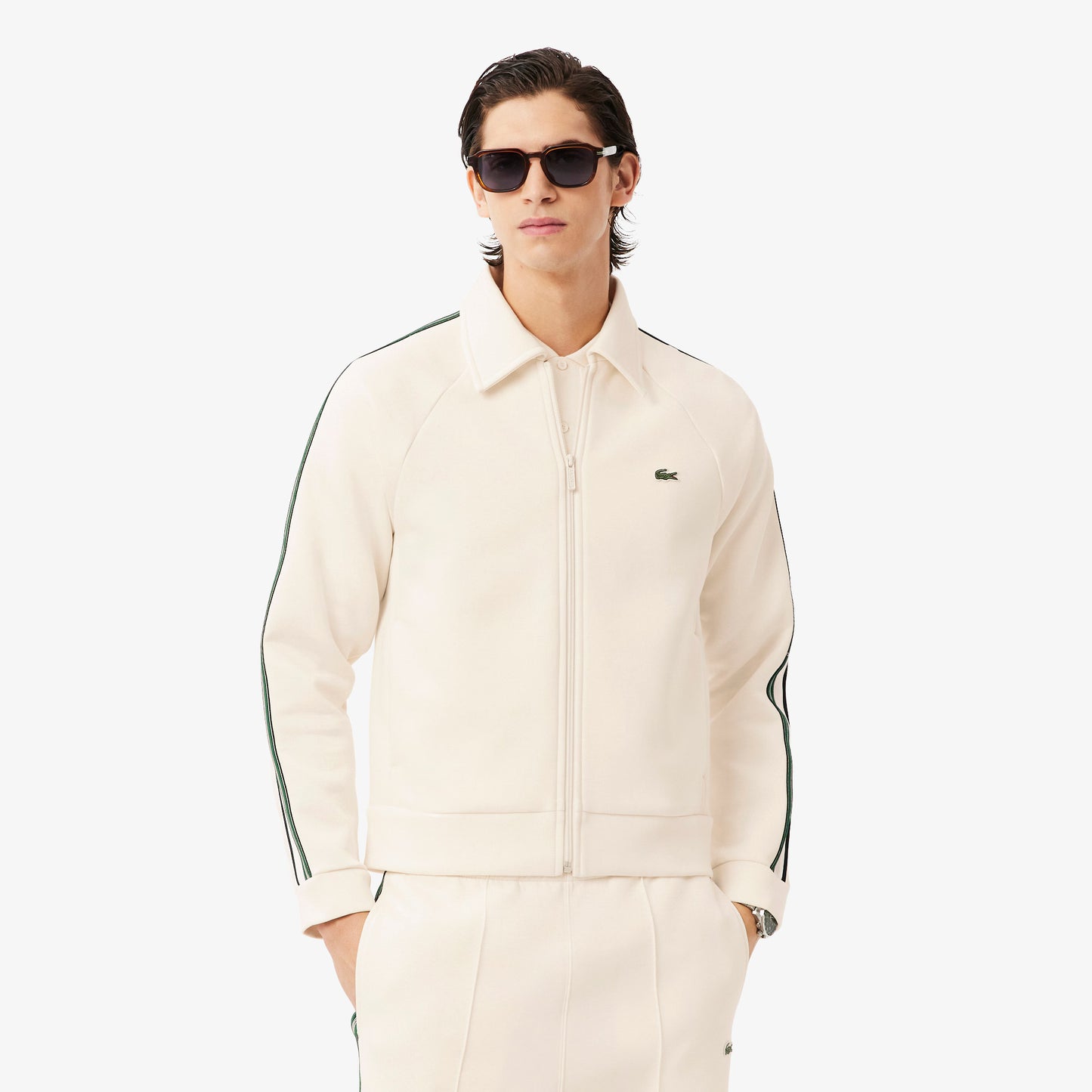 Lacoste Made in France Zipped Sweatshirt TT SH5927 // WHITE XFJ