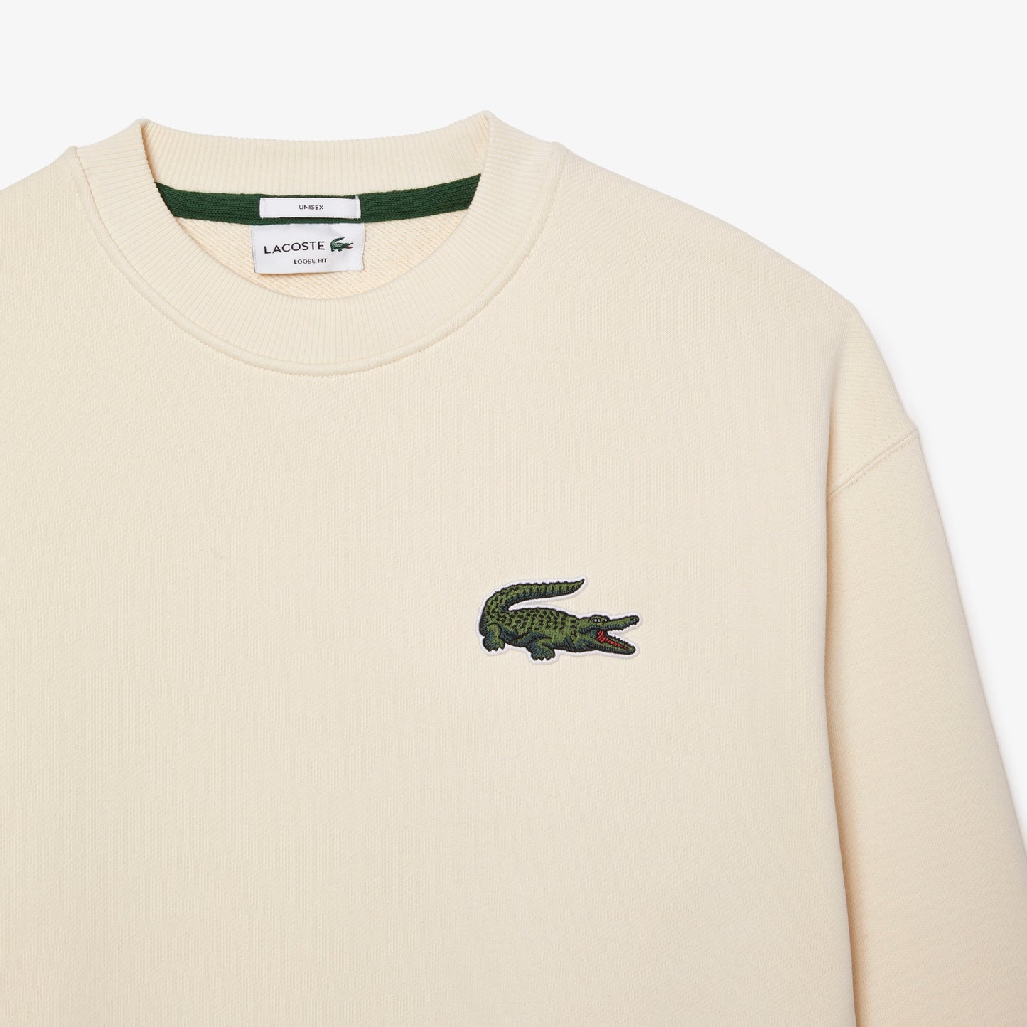 Lacoste Big Croc Sweatshirt SH640500XFJ // ECRU WHITE