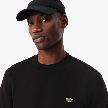 Lacoste Fleece Crew Neck Sweatshirt SH9608 // BLACK 031