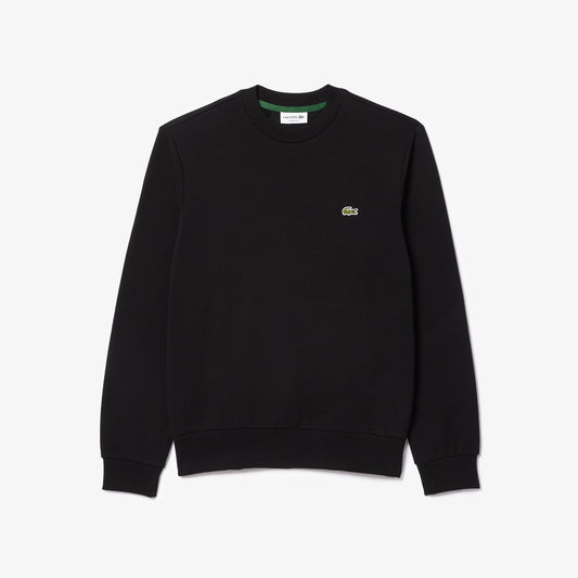 Lacoste Fleece Crew Neck Sweatshirt // BLACK