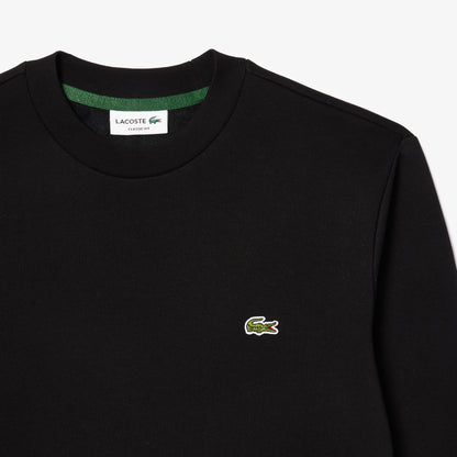 Lacoste Fleece Crew Neck Sweatshirt SH9608 // BLACK 031