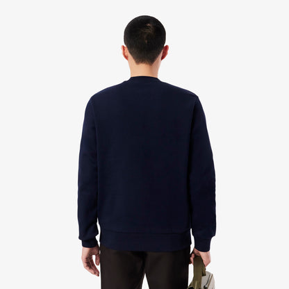 Lacoste Fleece Crew Neck Sweatshirt // NAVY