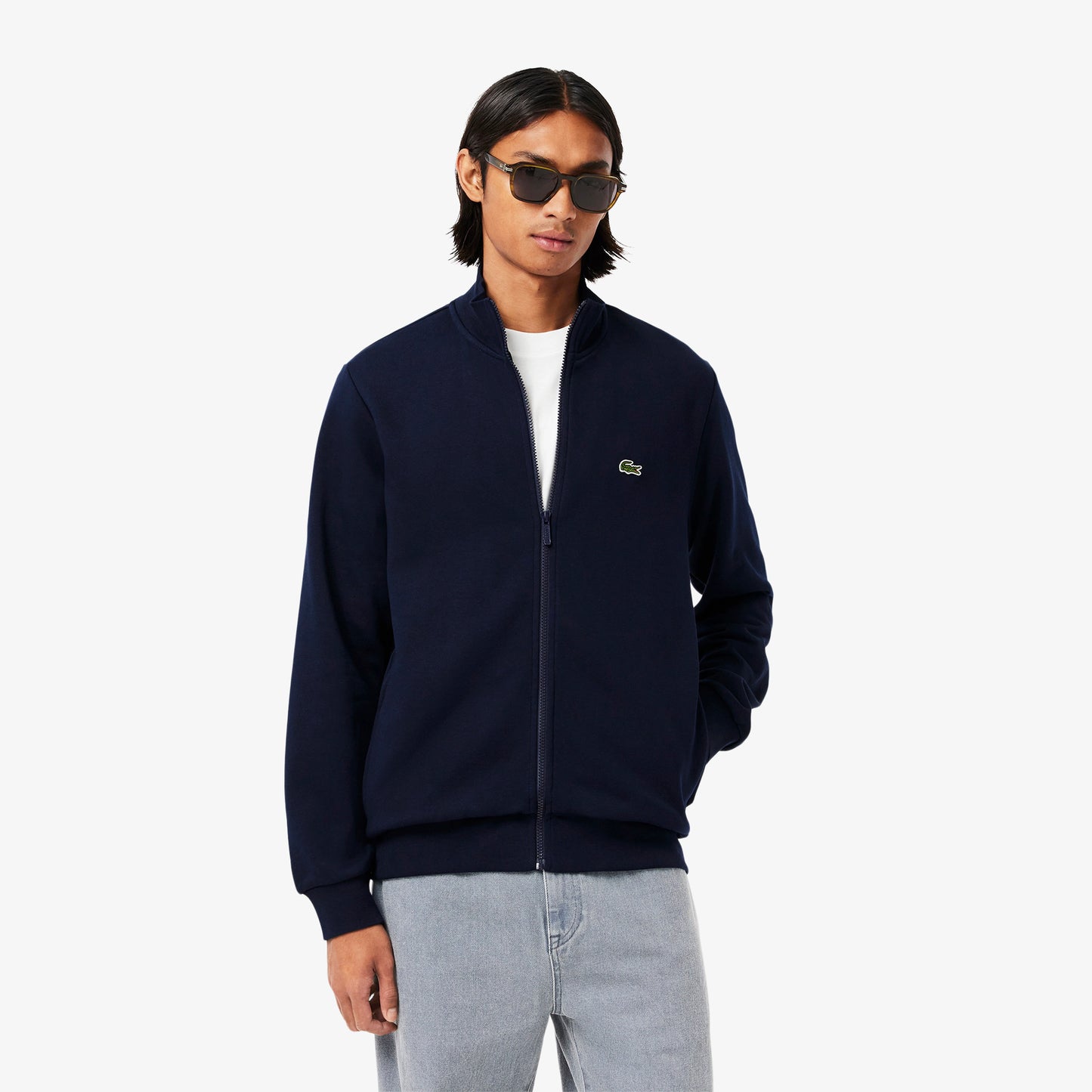 Lacoste Zip-Up High Neck Fleece TT SH9622 // NAVY 166