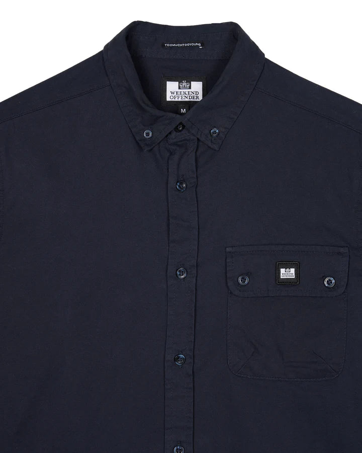 Weekend Offender Postiano Casual Shirt // NAVY