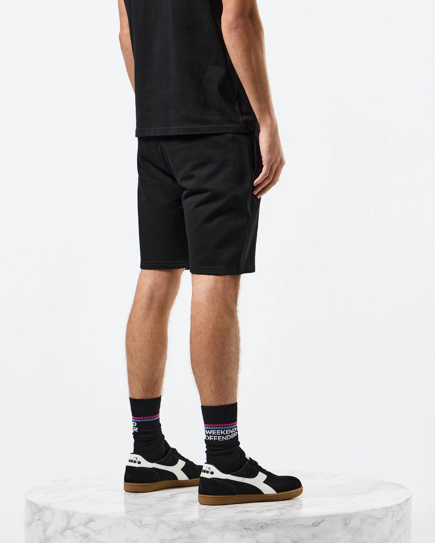 Weekend Offender Hawkins Jogger Shorts // BLACK