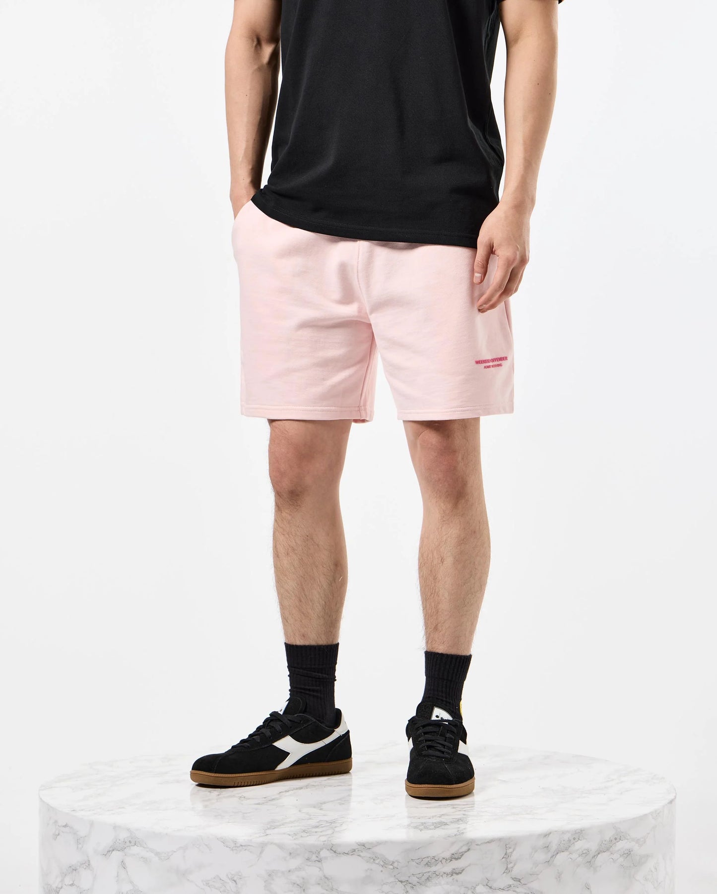 Weekend Offender Mytros Shorts // PALE BLUSH PINK