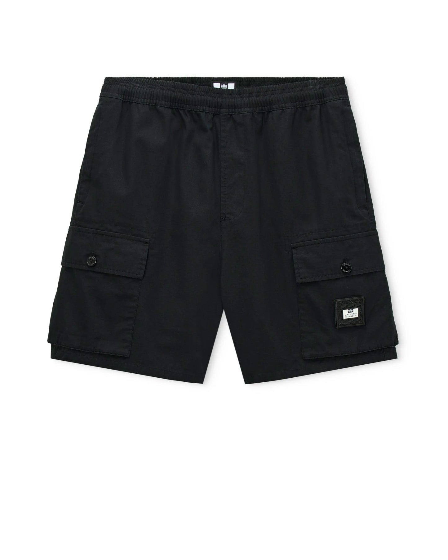 Weekend Offender Scopello Cargo Short // BLACK
