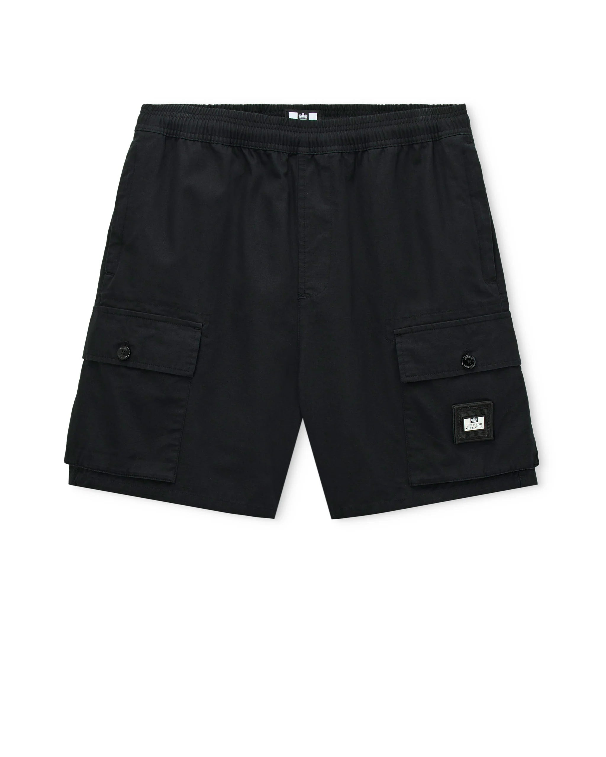 Weekend Offender Scopello Cargo Short // BLACK