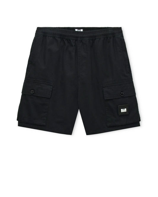 Weekend Offender Scopello Cargo Short // BLACK