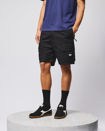 Weekend Offender Scopello Cargo Short // BLACK