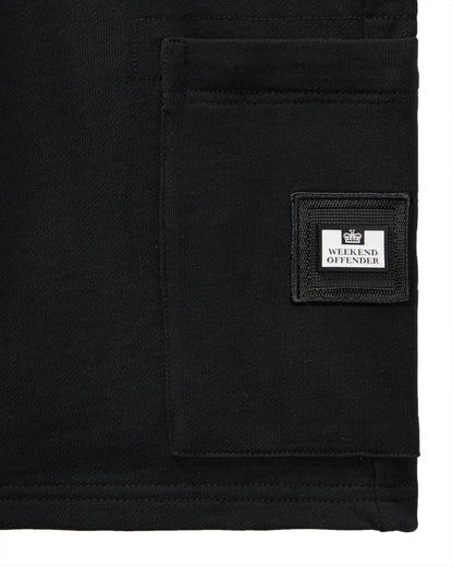 Weekend Offender Hawkins Jogger Shorts // SVART