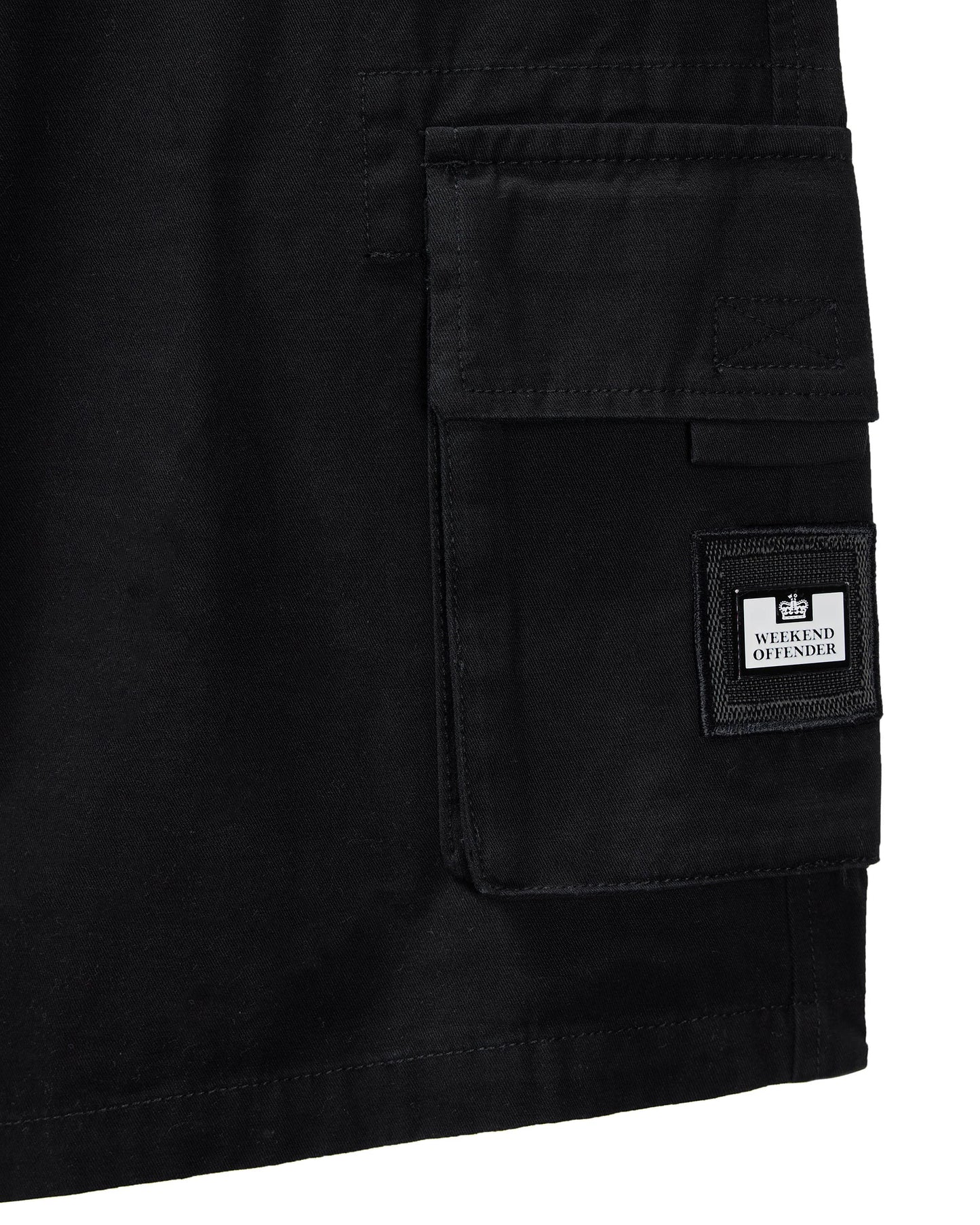 Weekend Offender Mascia Cargo Shorts // BLACK