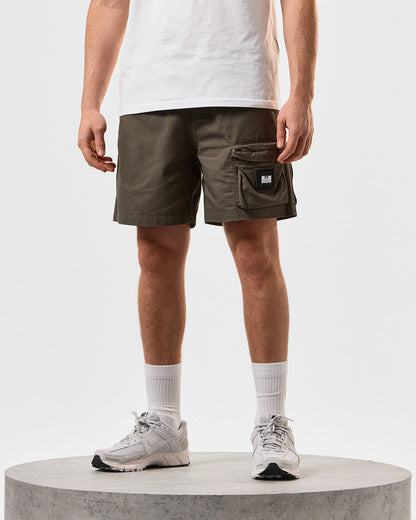 Weekend Offender Sunrise Hills Ripstop Shorts // CASTLE GREEN