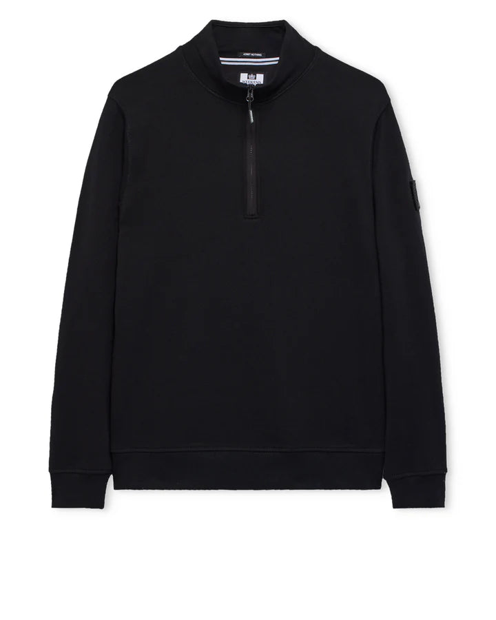 Weekend Offender Kraviz Quarter Zip Sweatshirt // BLACK