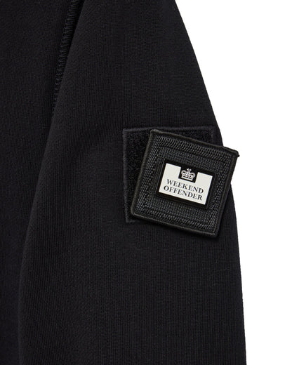 Weekend Offender Kraviz Quarter Zip Sweatshirt // BLACK