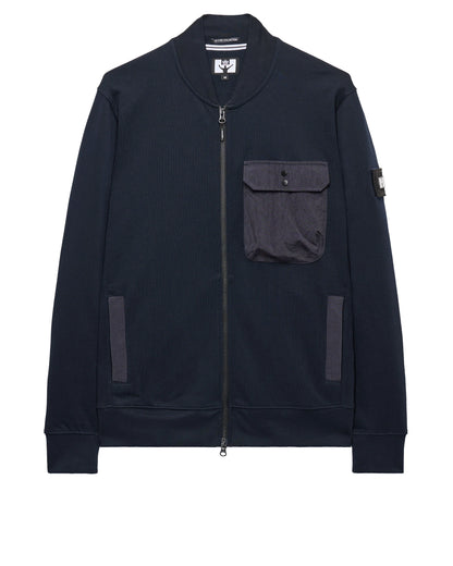 Weekend Offender x Leo Gregory Santo Full Zip Sweatshirt // NAVY