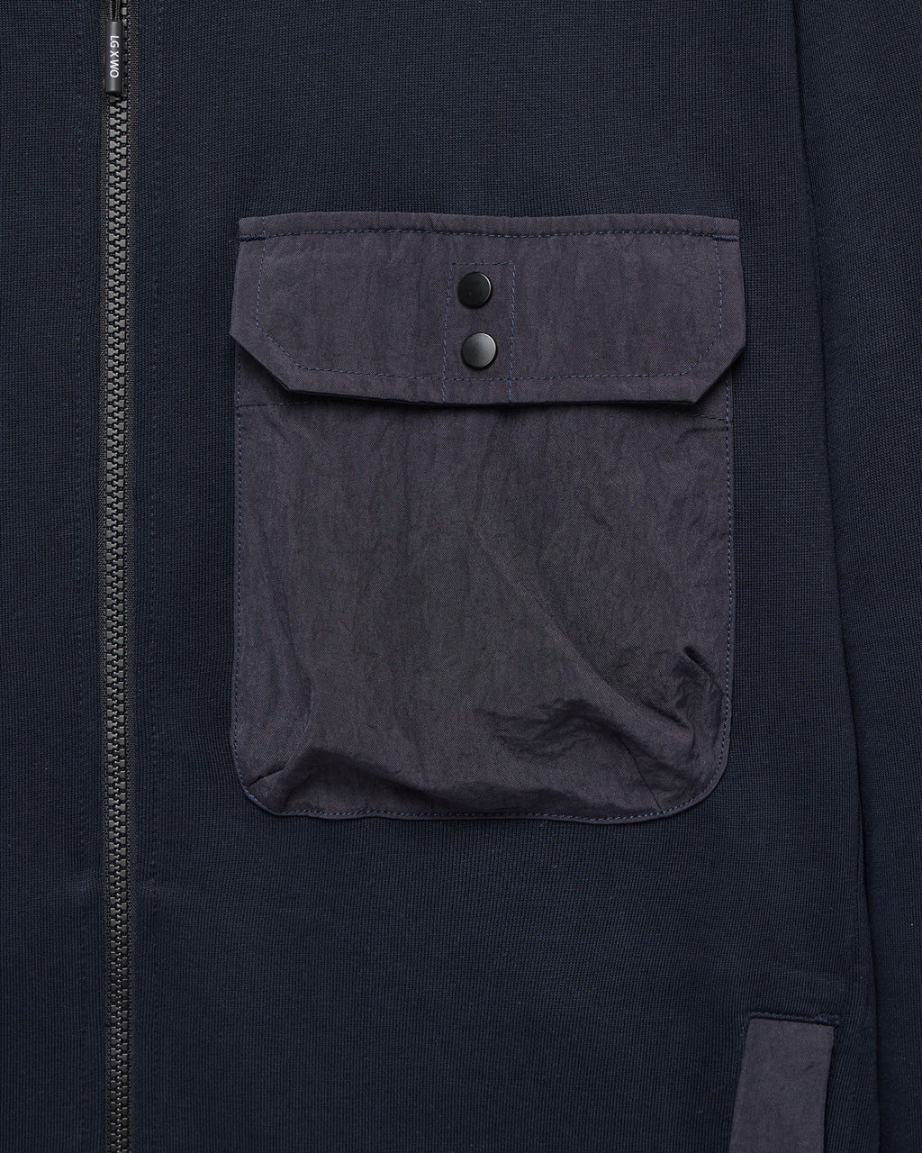 Weekend Offender x Leo Gregory Santo Full Zip Sweatshirt // NAVY