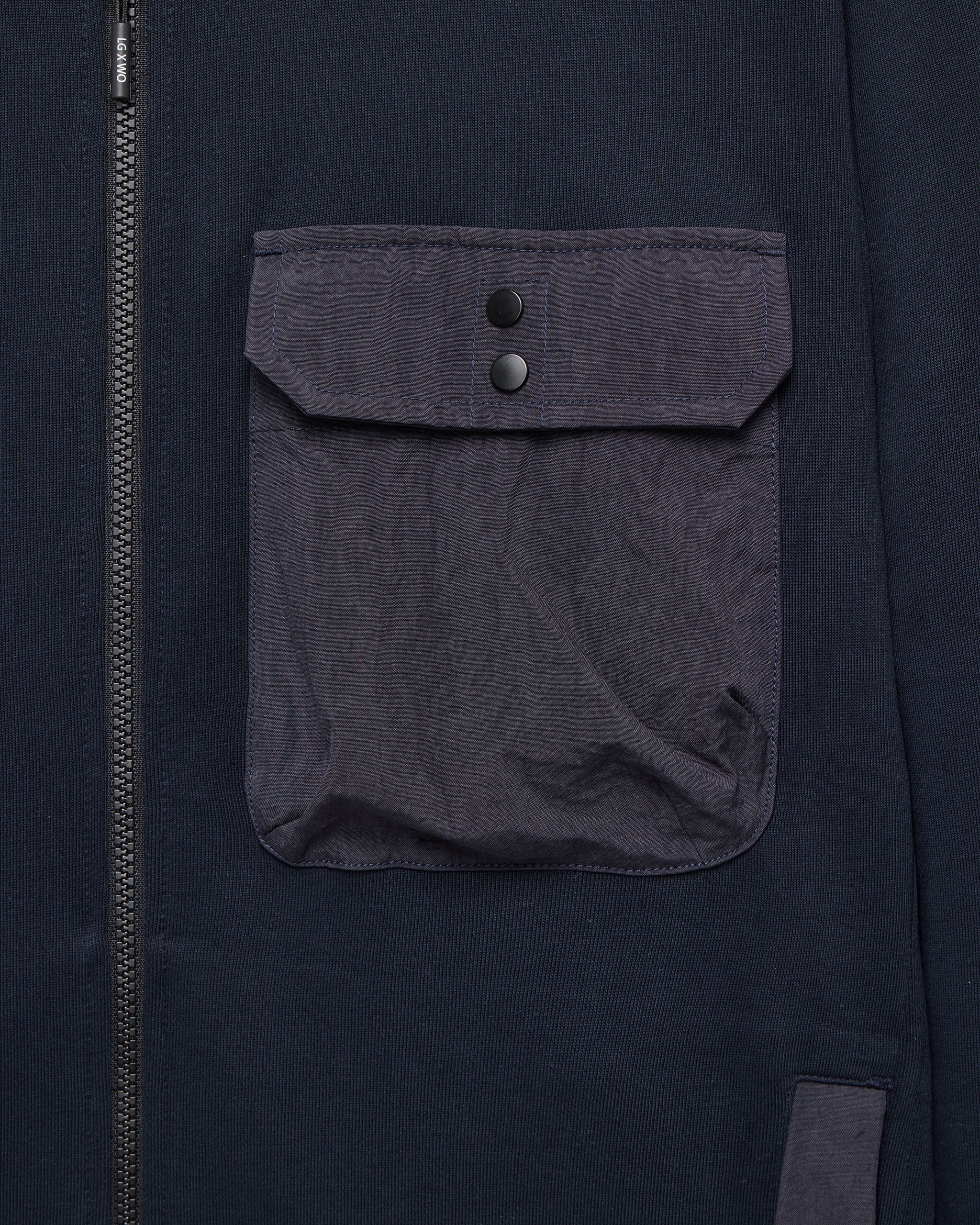 Weekend Offender x Leo Gregory Santo Full Zip Sweatshirt // NAVY