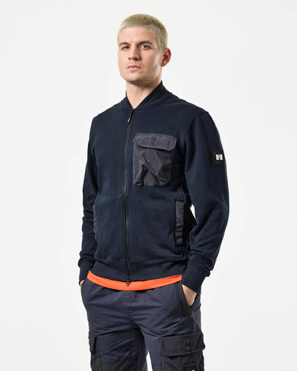 Weekend Offender x Leo Gregory Santo Full Zip Sweatshirt // NAVY