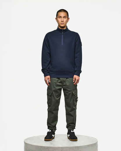 Weekend Offender Kraviz Quarter Zip Sweatshirt // NAVY