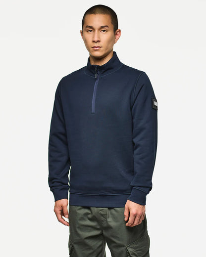 Weekend Offender Kraviz Quarter Zip Sweatshirt // NAVY