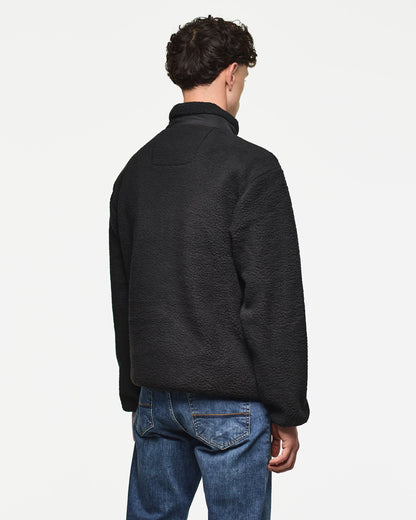 Weekend Offender Stanier Sherpa Fleece // BLACK