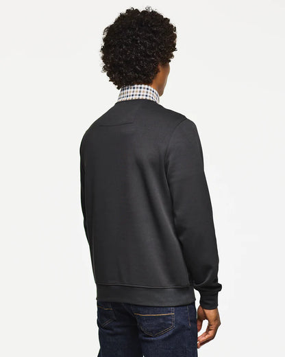 Weekend Offender Henson Quarter Zip Sweatshirt // BLACK