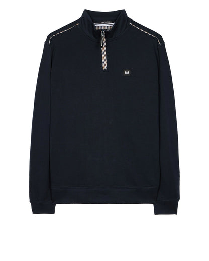 Weekend Offender Matisa Quarter Zip Sweatshirt // NAVY