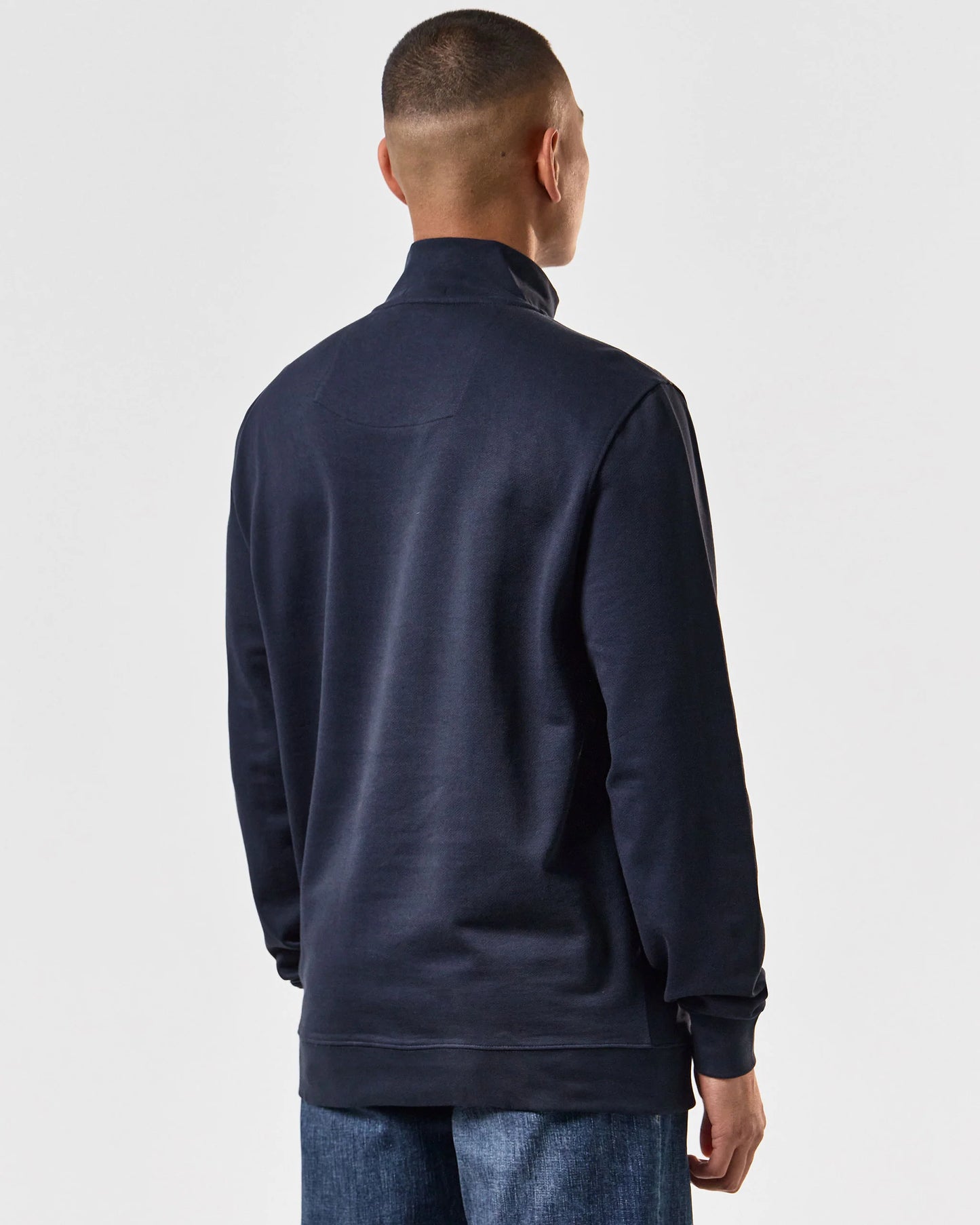 Weekend Offender Matisa Quarter Zip Sweatshirt // NAVY