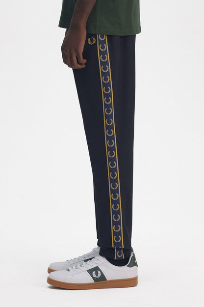 Fred Perry Contrast Tape Track Pants T5507 // NAVY W75