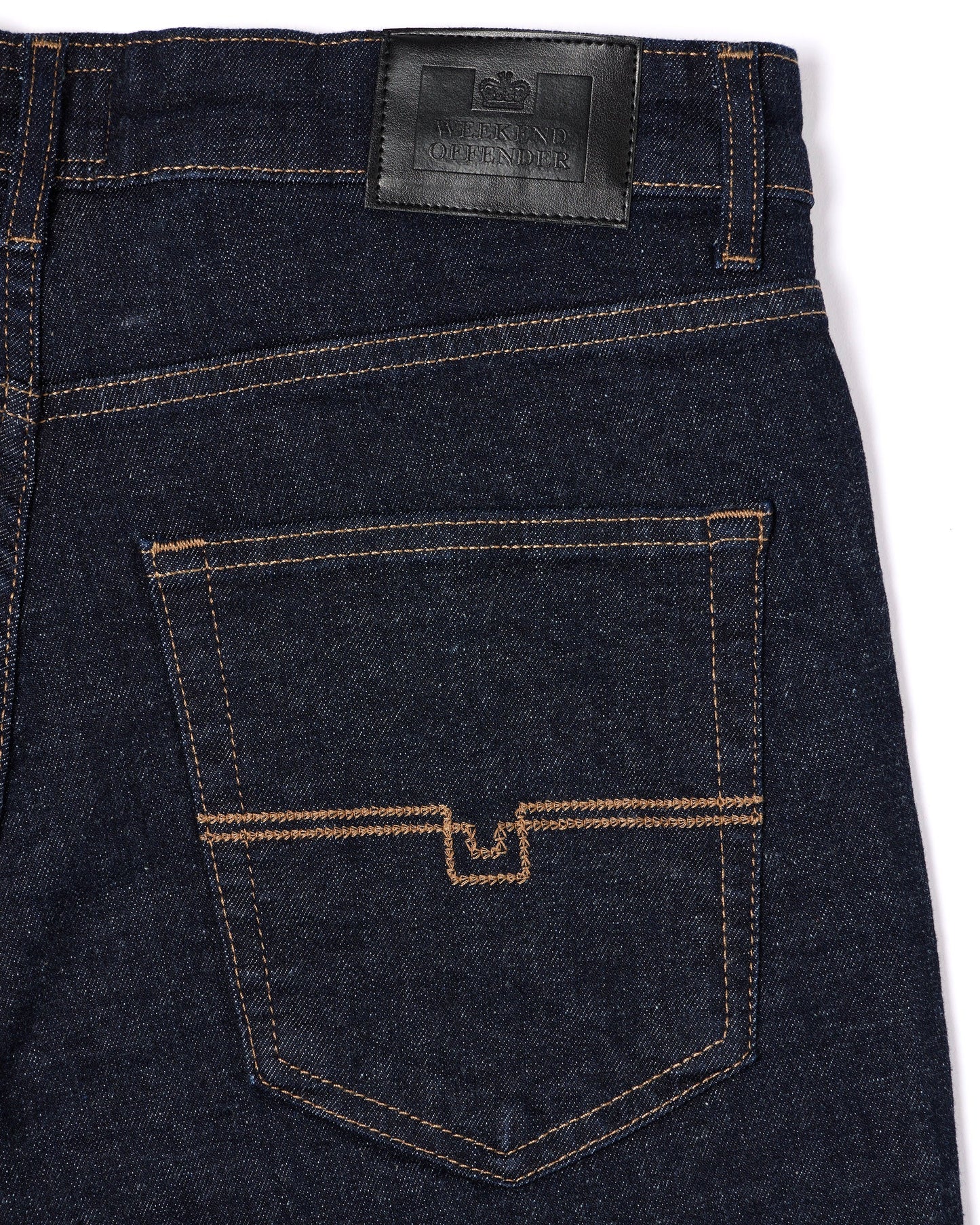 Weekend Offender Tapered Fit Denim Jeans // DARK RINSE