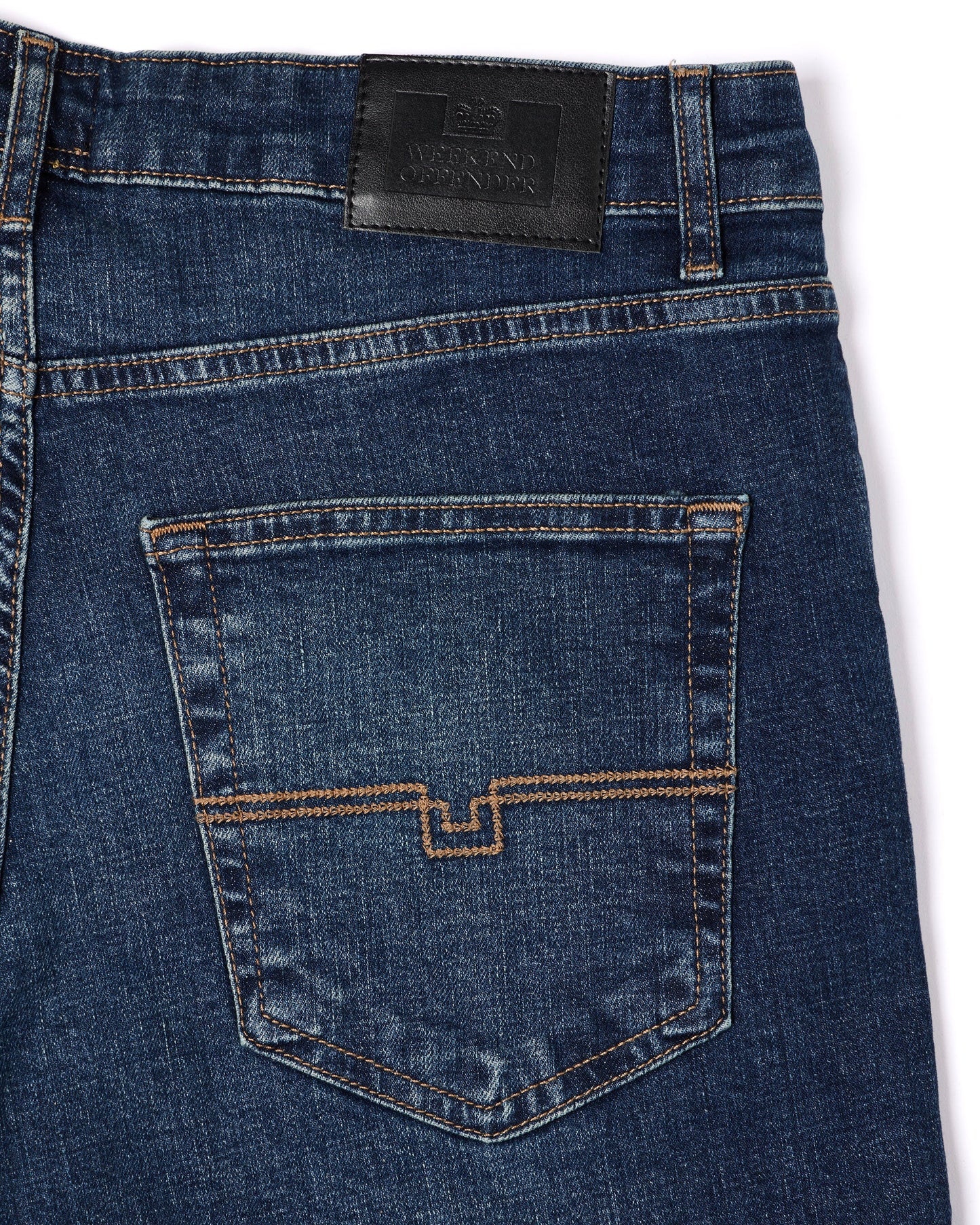 Weekend Offender Tapered Fit Denim Jeans // DARK VINTAGE