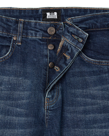 Weekend Offender Tapered Fit Denim Jeans // DARK VINTAGE