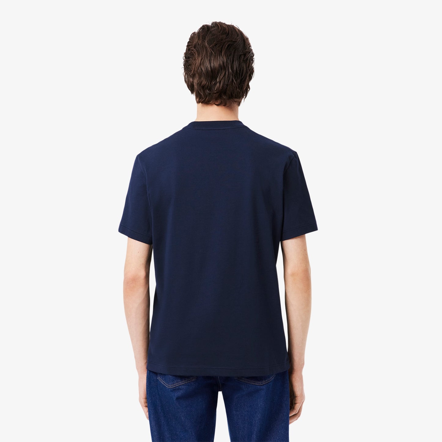 Lacoste French Made Embroidered Badge T-shirt TH0027 // MIDNIGHT BLUE 166