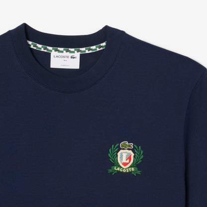 Lacoste French Made Embroidered Badge T-shirt TH0027 // MIDNIGHT BLUE 166