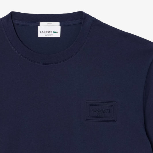 Lacoste Embossed Branding Cotton T-shirt // MIDNIGHT BLUE