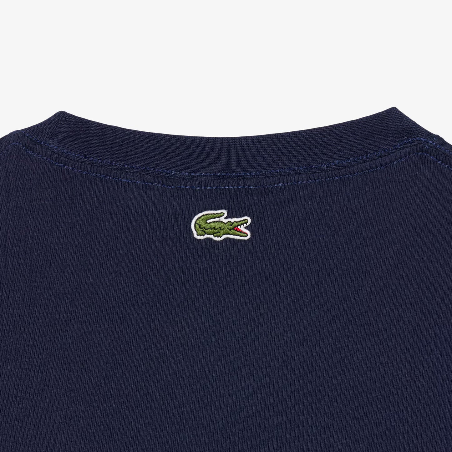 Lacoste Embossed Branding Cotton T-shirt // MIDNIGHT BLUE