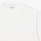 Lacoste Embossed Branding Cotton T-shirt // WHITE