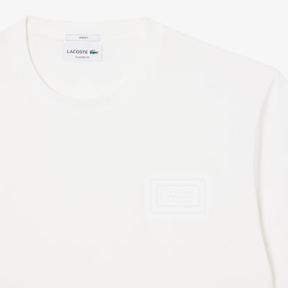 Lacoste Embossed Branding Cotton T-shirt // WHITE