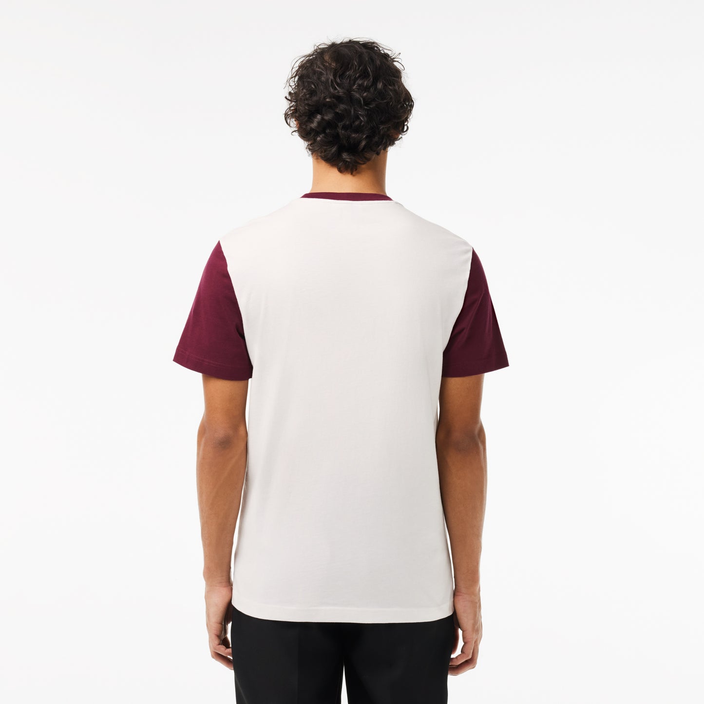 Lacoste Colourblock Tee TH129800IG8 // WHITE/BORDEAUX