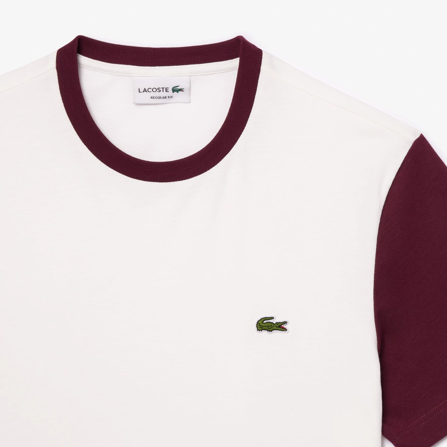 Lacoste Colourblock Tee TH129800IG8 // WHITE/BORDEAUX