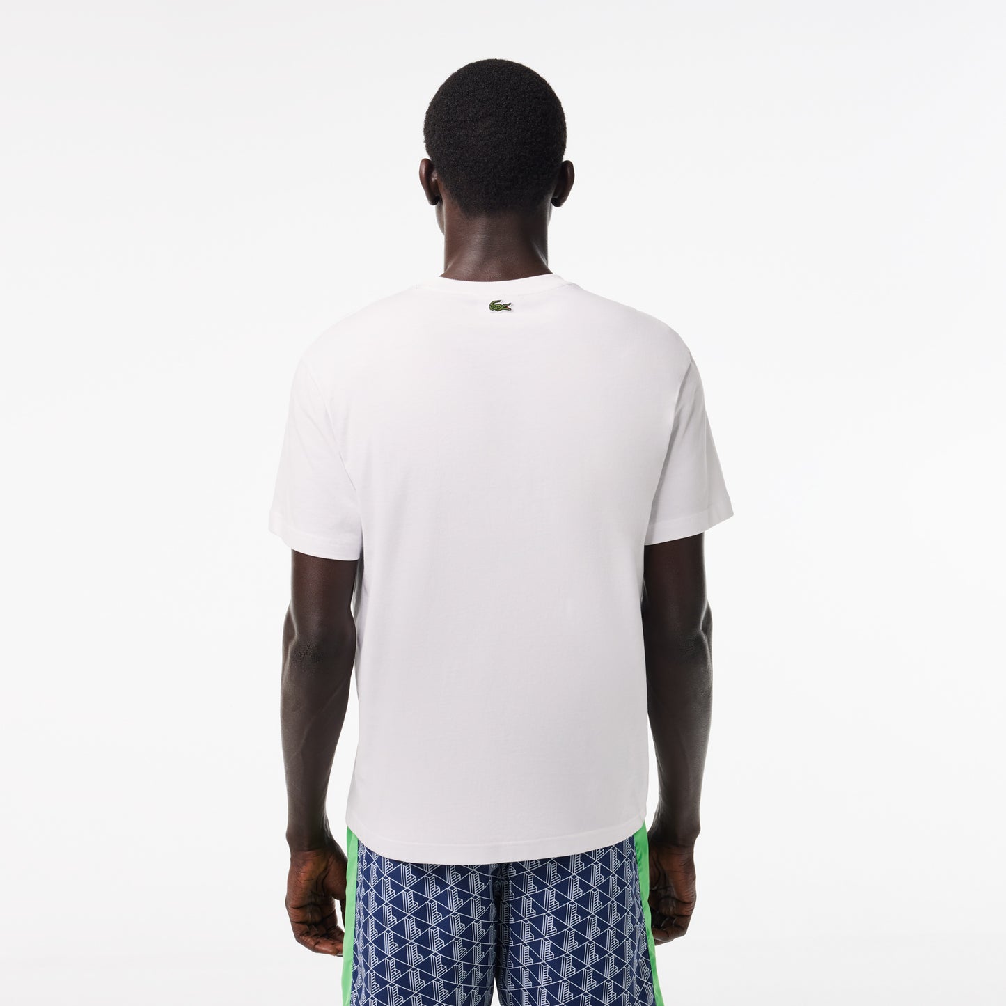 Lacoste Monogram Print Tee TH1415 // WHITE IJW 