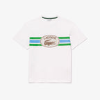 Lacoste Monogram Print Tee TH1415 // WHITE IJW