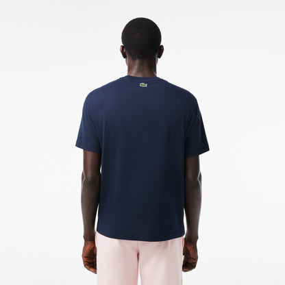 Lacoste Monogram Print Tee TH141500IJZ // NAVY 