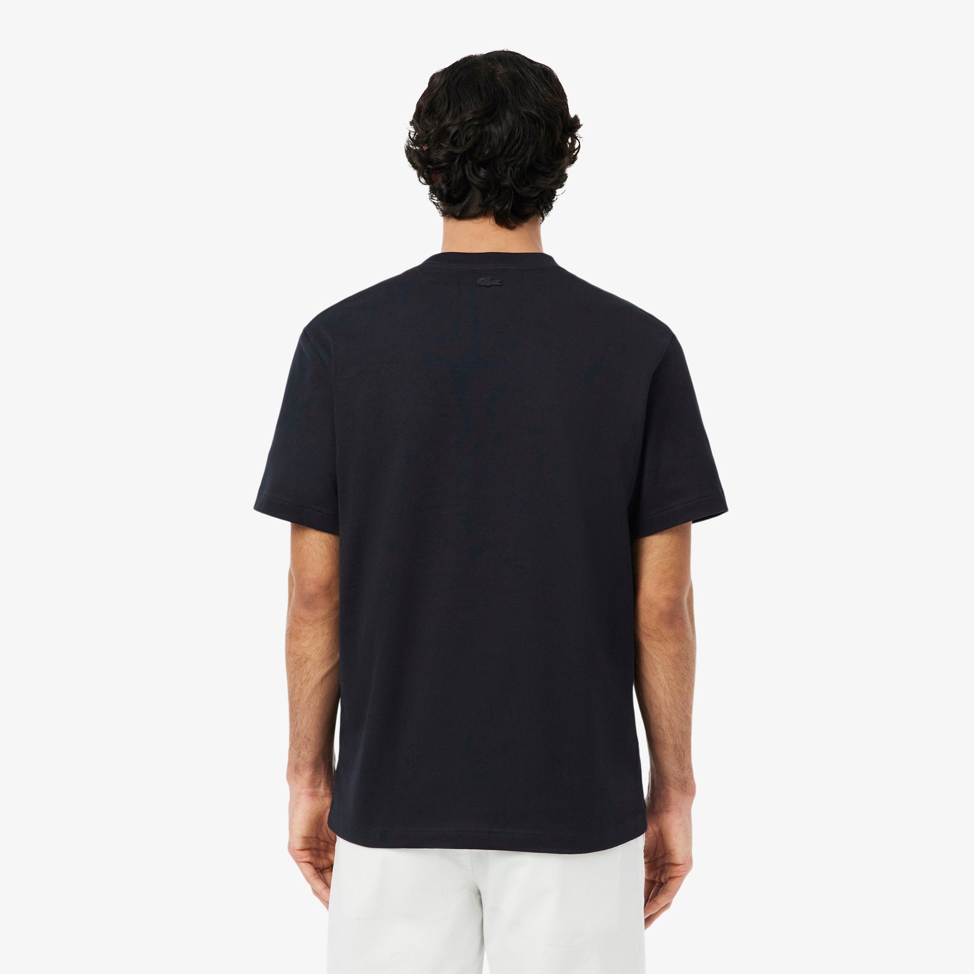 Lacoste Embroidered Heavy Jersey T-shirt // BLACK 350