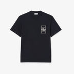 Lacoste Embroidered Heavy Jersey T-shirt // BLACK 350