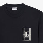 Lacoste Embroidered Heavy Jersey T-shirt // BLACK 350